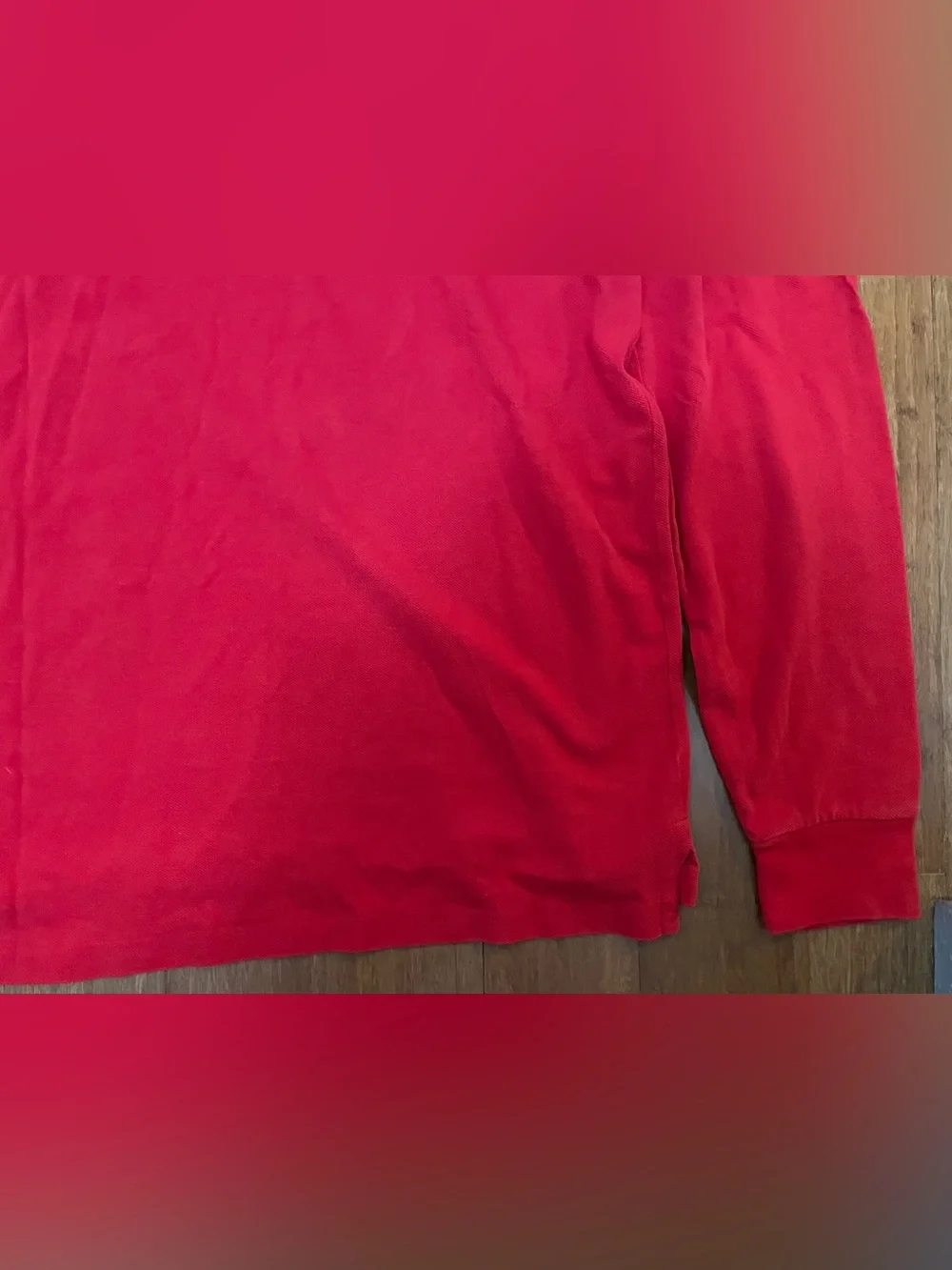 Ralph Lauren Men’s Bright Red Long Sleeve Polo